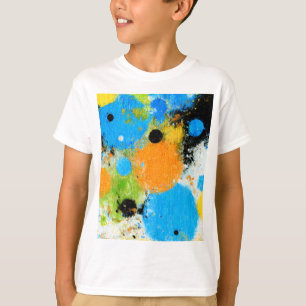 Cosmic Chromatic Splatter: Abstract Orbit T-Shirt