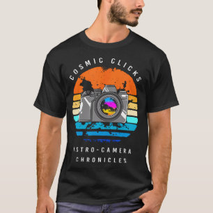 Cosmic Click Astro Camera Retro Astrophotography T-Shirt