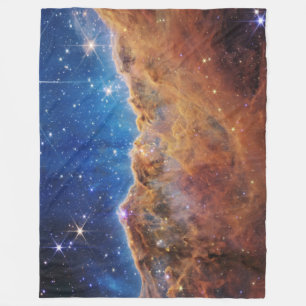 Cosmic Cliffs Carina Nebula Space Webb Telescope  Fleece Blanket