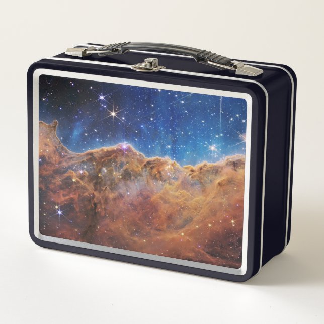 Cosmic Cliffs Carina Nebula Space Webb Telescope  Metal Lunch Box (Front)