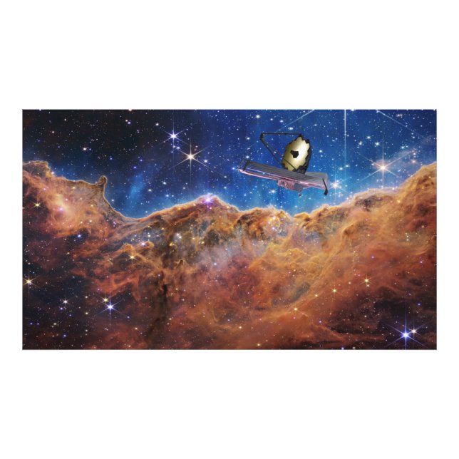 Cosmic Cliffs Carina Nebula Space Webb Telescope  Photo Print (Front)