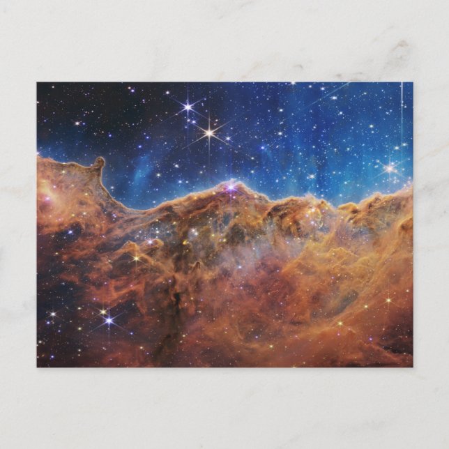 Cosmic Cliffs Carina Nebula Space Webb Telescope  Postcard (Front)