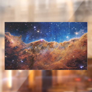 Cosmic Cliffs Carina Nebula Space Webb Telescope Window Cling