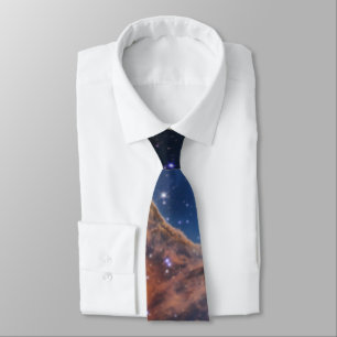 Cosmic Cliffs, Carina Nebula, Webb Telescope Tie