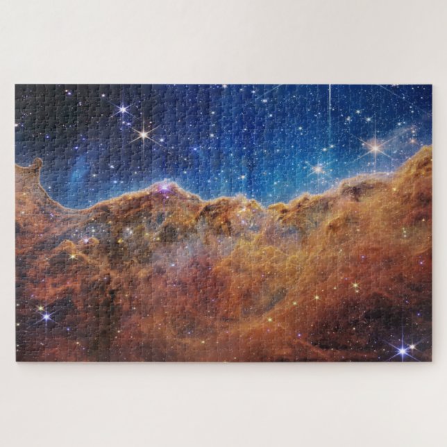 Cosmic Cliffs in Carina Nebula Space NASA Webb  Jigsaw Puzzle (Horizontal)