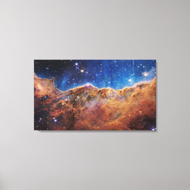 Cosmic Cliffs in the Carina Nebula | James Webb | Canvas Print (Front)