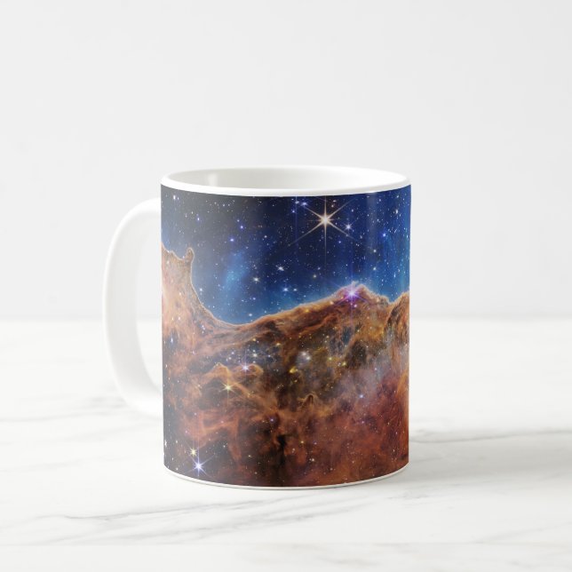 Cosmic Cliffs in the Carina Nebula | James Webb | Coffee Mug (Front Left)