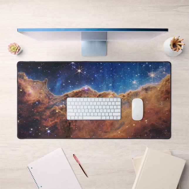 Cosmic Cliffs in the Carina Nebula | James Webb | Desk Mat (Office 1)
