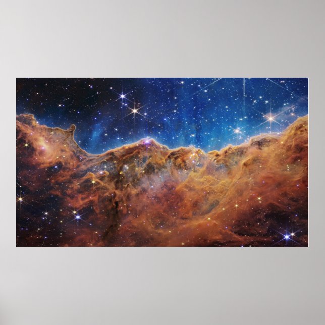 "Cosmic Cliffs" in the Carina Nebula Poster (Front)