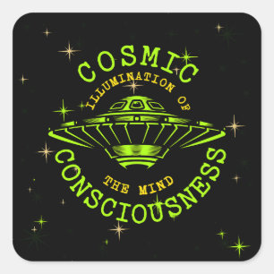 Cosmic Consciousness of the Mind Square Sticker
