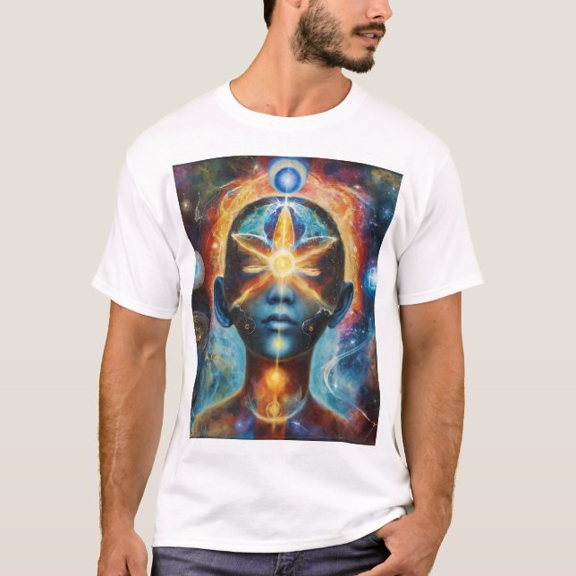 Cosmic Consciousness: The Human-Universe Intercon T-Shirt (Front)