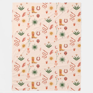 Cosmic Cowgirl Patterned Blanket