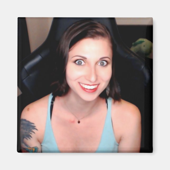 Cosmic Crazy Gamer Girlfriend Magnet (Front)