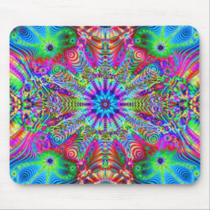Cosmic Creatrip - Psychedelic trippy design Mouse Mat