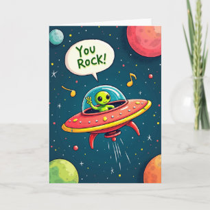 Cosmic Creature Birthday Card
