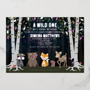 Cosmic Creatures Woodland Animals Baby Shower