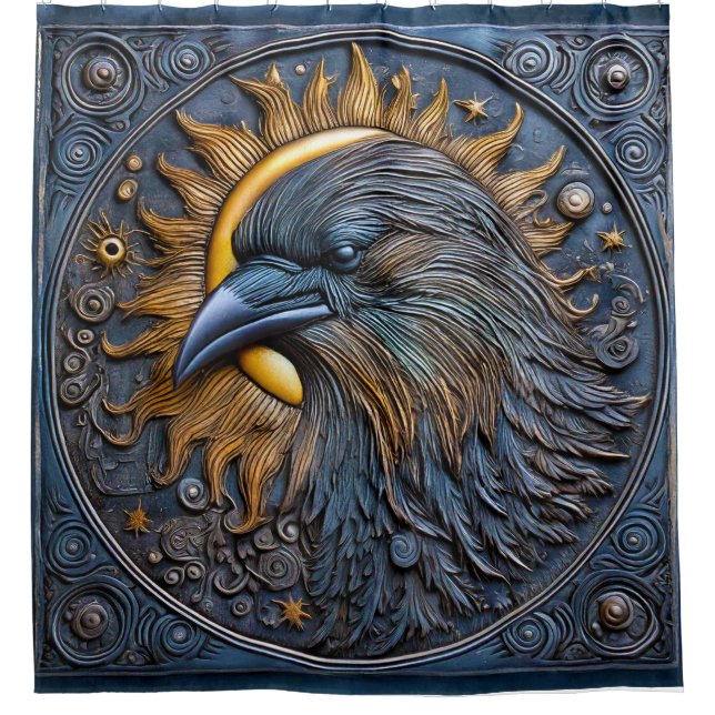 Cosmic Crows 01 Shower Curtain (Front)