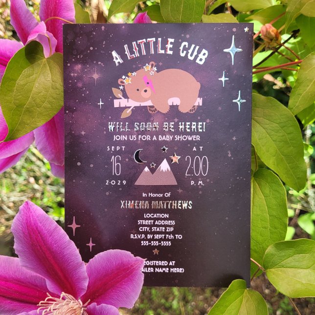 Cosmic Cub Foil Stars Baby Shower (Creator Uploaded)