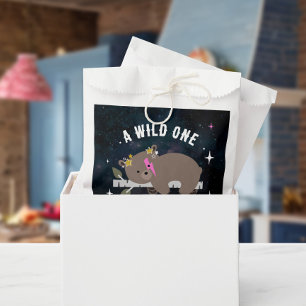 Cosmic Cub Sleepy Wild One Pink Girl Baby Shower Favour Bags