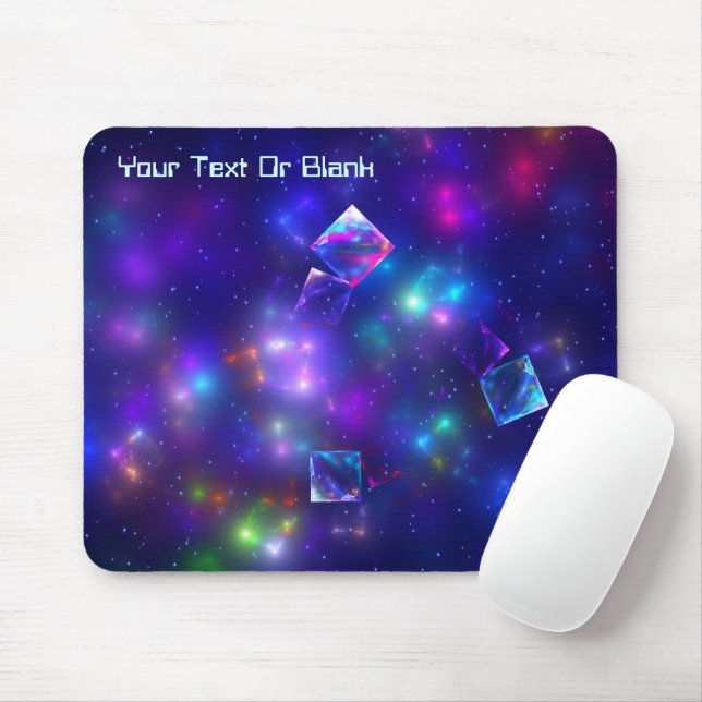 Cosmic Cubes Mouse Mat (With Mouse)