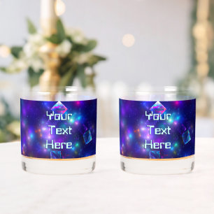 Cosmic Cubes Whiskey Glass