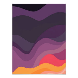 Cosmic Currents: A Dance of Pink, Purple Photo Print