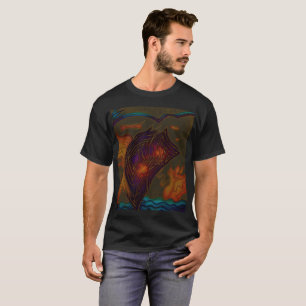 Cosmic Currents: Abstract Nebula Flow T-Shirt