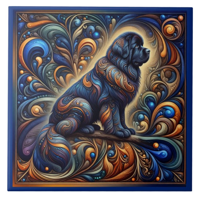 Cosmic Currents Newfie Tile (Front)