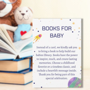 Cosmic Cutie is on the Way! Cat Baby Shower Enclosure Card