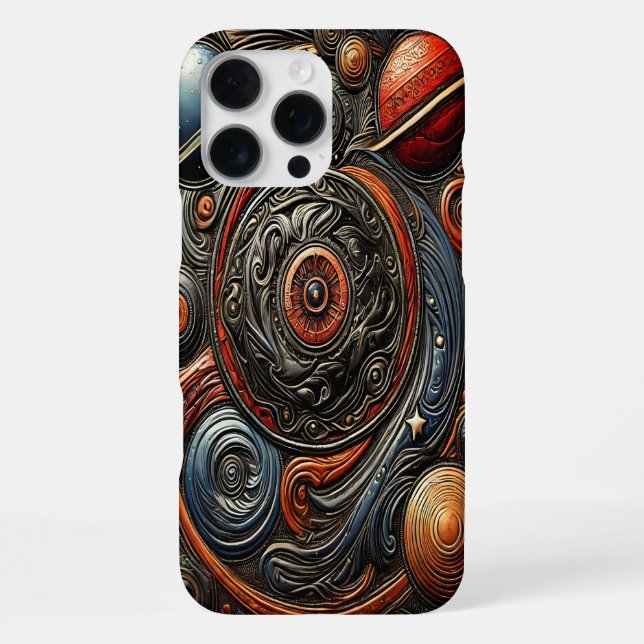 Cosmic Dance of Alien Worlds iPhone Case (Back)