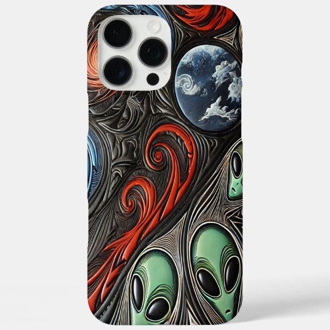Cosmic Dance of Aliens and Galaxies Together Case-Mate iPhone Case (Back)