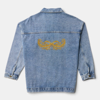 Cosmic Design Gold Stars Denim Jacket