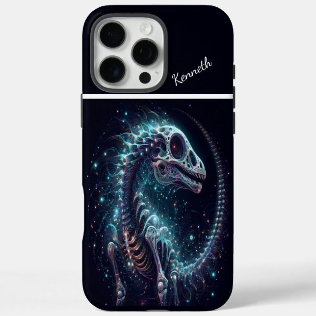 Cosmic Dinosaur Skeleton Case-Mate iPhone Case (Back)