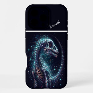 Cosmic Dinosaur Skeleton iPhone 16 Pro Max Case