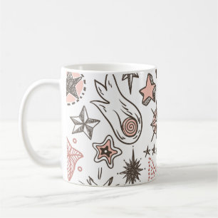 Cosmic Doodles: Stars and Comets Coffee Mug