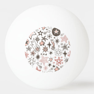 Cosmic Doodles: Stars and Comets Ping Pong Ball