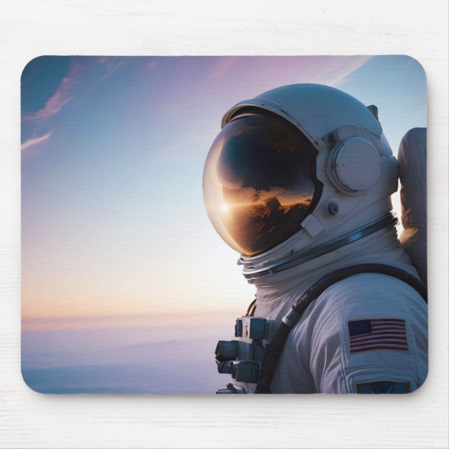 Cosmic Double Exposure Space Infinity Universe Art Mouse Mat (Front)