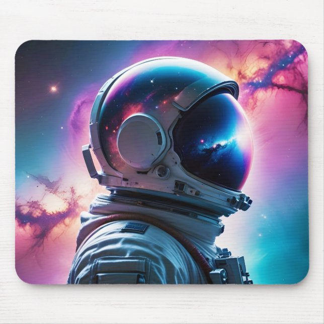 Cosmic Double Exposure Space Infinity Universe Art Mouse Mat (Front)