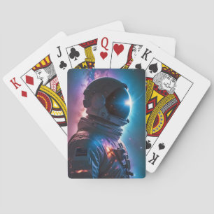 Cosmic Double Exposure Space Infinity Universe Art Playing Cards