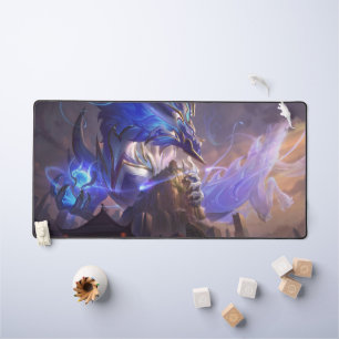 Cosmic Dragon Gaming Desk Mat Customisable