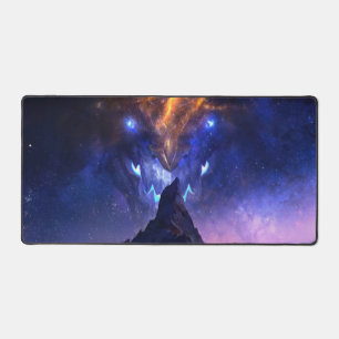Cosmic Dragon Gaming Desk Mat Customisable