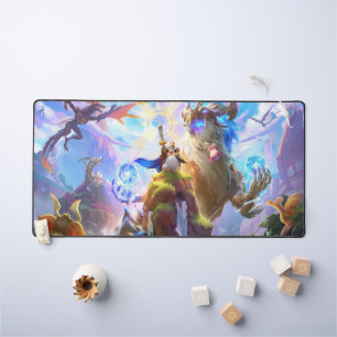 Cosmic Dragon Gaming Desk Mat Customisable