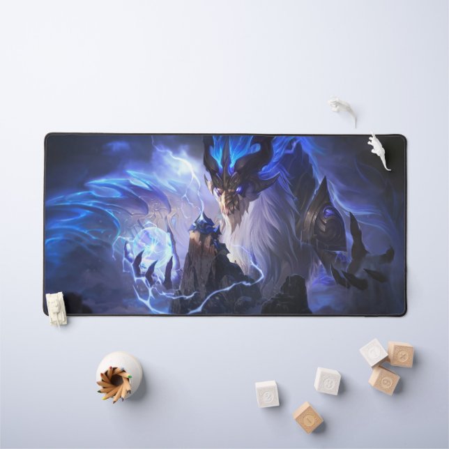 Cosmic Dragon Gaming Desk Mat | Customisable (Kids Table)