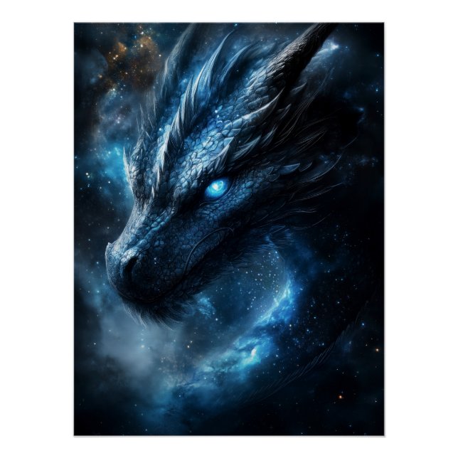 Cosmic Dragon Guardian of the Stars Poster (Front)