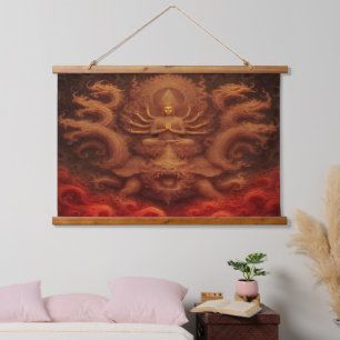 Cosmic Dragon Hanging Tapestry