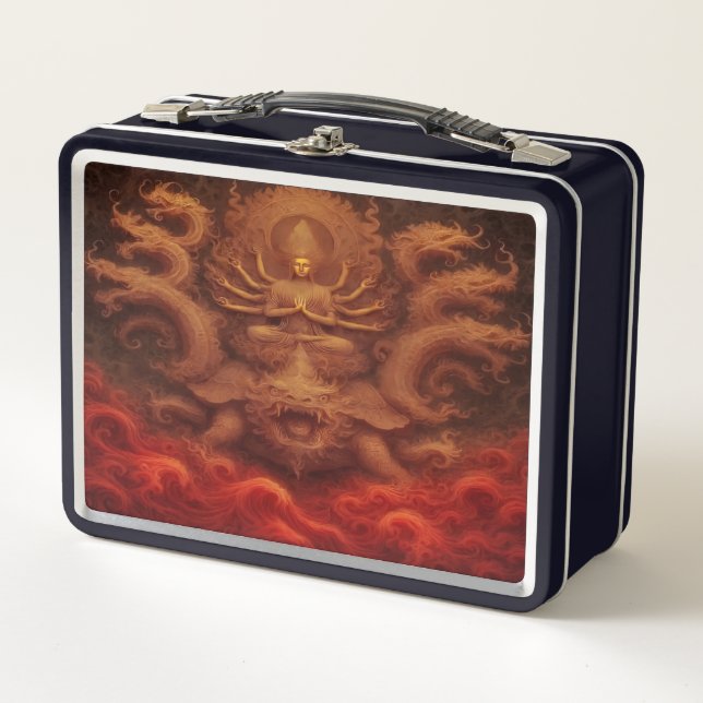 Cosmic Dragon Metal Lunch Box (Front)