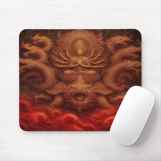 Cosmic Dragon Mouse Mat (With Mouse)