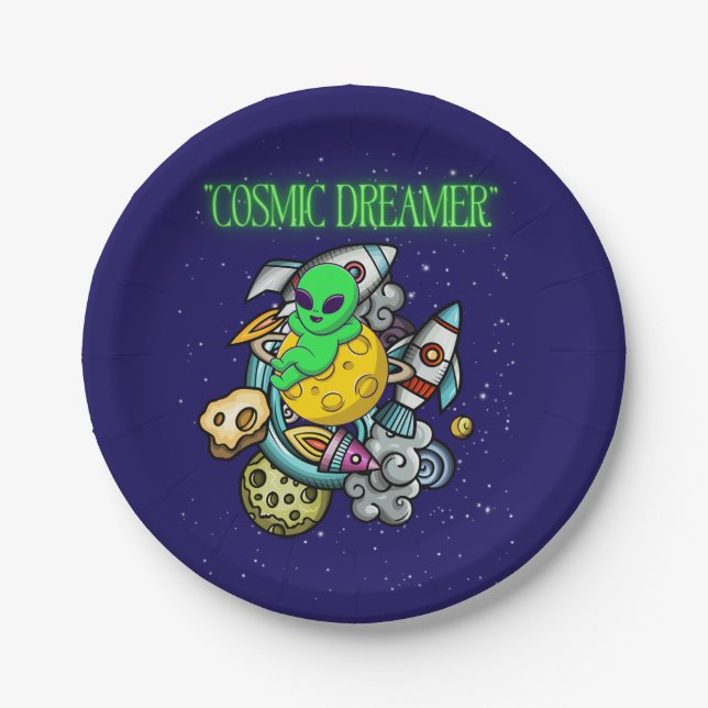 cosmic dreamer paper plate (Front)