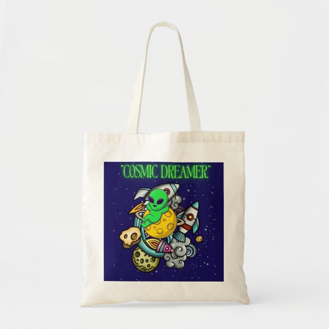 cosmic dreamer tote bag (Front)
