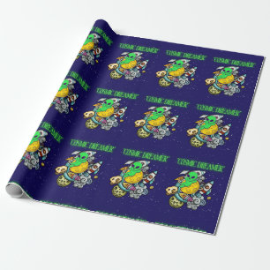 cosmic dreamer wrapping paper